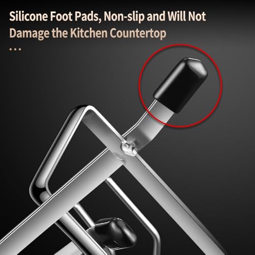 50% de descuento en organizador multifuncional de cocina de acero inoxidable