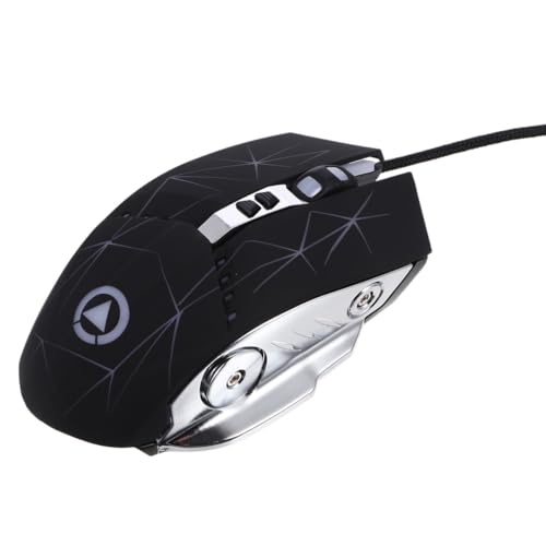 Ratón gaming silencioso con cable USB e iluminación para PC 7