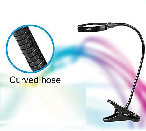 Lámpara de aumento 10X con abrazadera de metal y clip usb para escritorio 4
