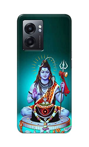 Image of Printed Hard Back Cover Case for Realme Narzo 50 5G Back Cover (Lord Shiva) -1803