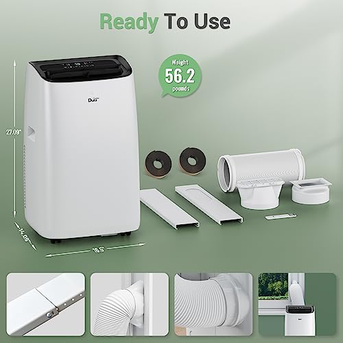 DuraComfort Smart Portable Air Conditioners, 12000 BTU(Ashrae) /8150 BTU (SACC) Quiet AC Unit, Built-in Dehumidifier and Fan Modes, Mobile App, Cools up to 350 Sq. Ft, White - Image 6
