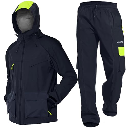 Men's Hiking Jacket&Pants 3-Piece Set: 3L-Gore Pro-Tex Shell, 20,000mm Waterproof, 15,000 Breathable,Ultralight 650g