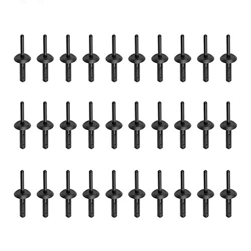 PartsSquare 30pcs Car Retainer Clips Fender Liner Fastener Rivet Auto Clips Bumper Fender Clips Push Retainer Fasteners Replacement for Adjusters, Recliners, and Risers Rivet