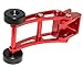 LJXSZ Wheelie Bar Compatible with MJX Hyper Go 1/14 Upgrade 14209 14210 H14BM High Speed Rc Car Aluminum Alloy Adjustable Part Replace(Red)