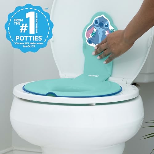 image for Bright Starts Disney Baby Stitch Flip & Sit Potty Training Seat, Attac