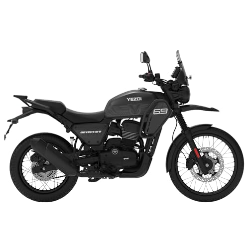 Image of YEZDI Adventure Disc Bike Tornado Black Spoke Wheels Booking for Ex-Showroom Price