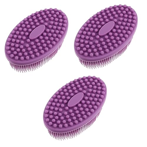 Brosse de bain silicone enfant Healvian éponge douche douce fille garçon 3pcs