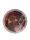 orologio d&g time Spessore: 5mm Artopweb Degas The Star Orologio, Legno, Multicolore, 60 x 0.5 x 60 cm