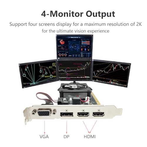 GeForce GT 730 4G Low Profile Graphics Card, 2X HDMI, DP, VGA, DDR3, PCI Express 2.0 x8, Entry Level GPU for PC, SFF and HTPC, Compatible with Windows 11 - Image 5