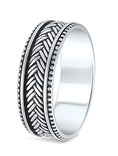 Heartbeat Basket Weave Braded Ring