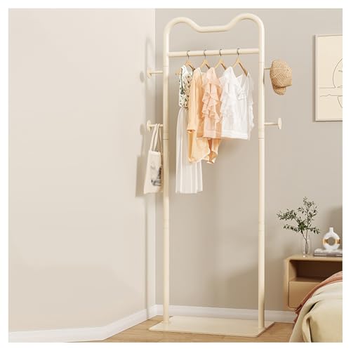 Porte-manteau d'angle gain de place blanc pour éliminer le désordre du vestiaire