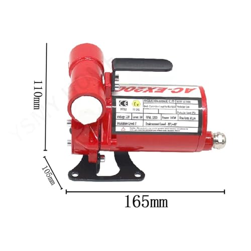 12V Elektryczna pompa do przenoszenia paliwa 30L / min Samo-Priming do benzynowego Kerosene Diesel Szybkie zaciskanie z metalowym wirnikiem Czysy silnik miedziany Ciecha bezpieczna obsługa dla ciągnik