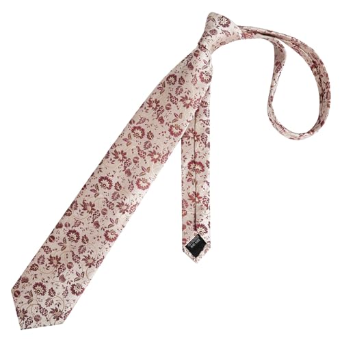 Image of Alizeal Mens 3.15inches Leaf Flower Pattern Tie Set