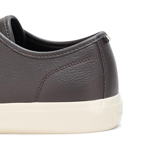 Image of BOSS Men's Aiden Logo Block Leather Low Top Sneakers | Casual Shoes