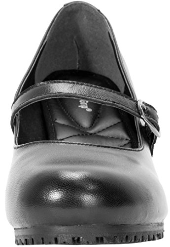 Footwear Women's Mary Jane,Black Leather,US 8 M2