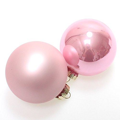 Boules de noël en verre blanc opal de 10 cm pour sapin traditionnel - 6