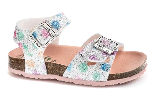 Pablosky Bio 446507 sandale fille nu-pieds cuir enfant chaussure été
