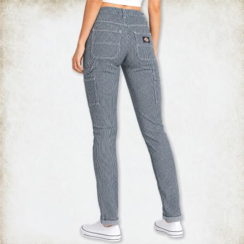 Image of Dickies Womens Casual Slim Fit Carpenter Pant-Non Stretch-Runs Small | Non-Stretch Utility Fabric with Functional Pockets, Runs Small So Size Up, Casual Styling That Pairs with Tees