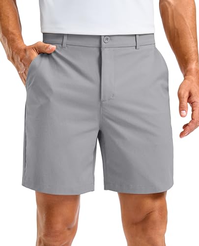 Image of Soothfeel Men's Casual Shorts 5 /7 /9 Inch Golf Dress Shorts for Men Flat Front Work Lightweight Quick Dry with 4 Pockets