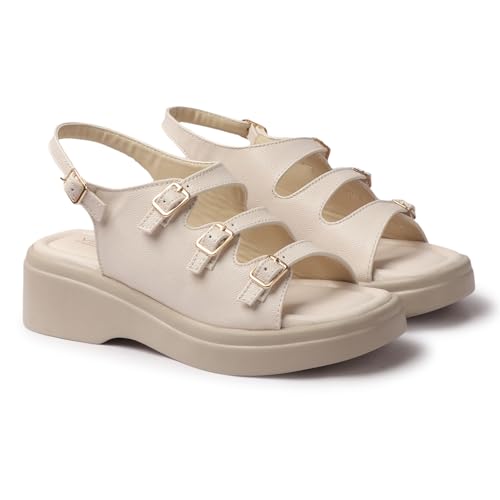Image of Vendoz Women Stylish Slippers Wedges I Flat Slip on Sandals I Stylish and Casual for Everyday use I Comfortable & Lightweight for Girls & Ladies SD301