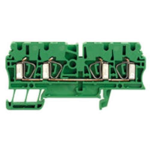 Borne de passage terminal de alimentation ZDU 2.5/4 AN GN Weidmüller