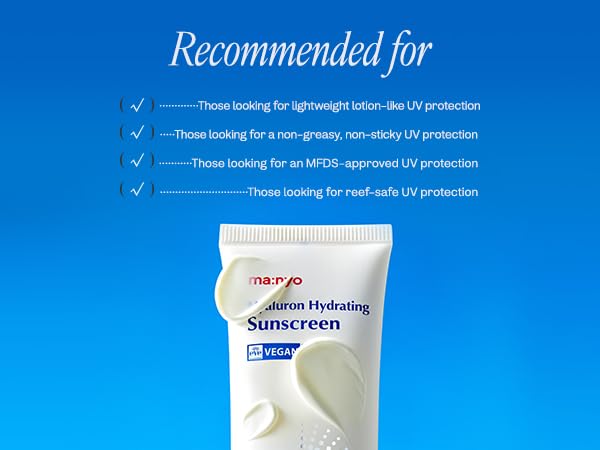 MANYO Hyaluron Hydrating Sunscreen, SPF 50+ Lightweight, Vegan, Wide Spectrum UV Protection 1.69 fl oz (50ml) - Image 2