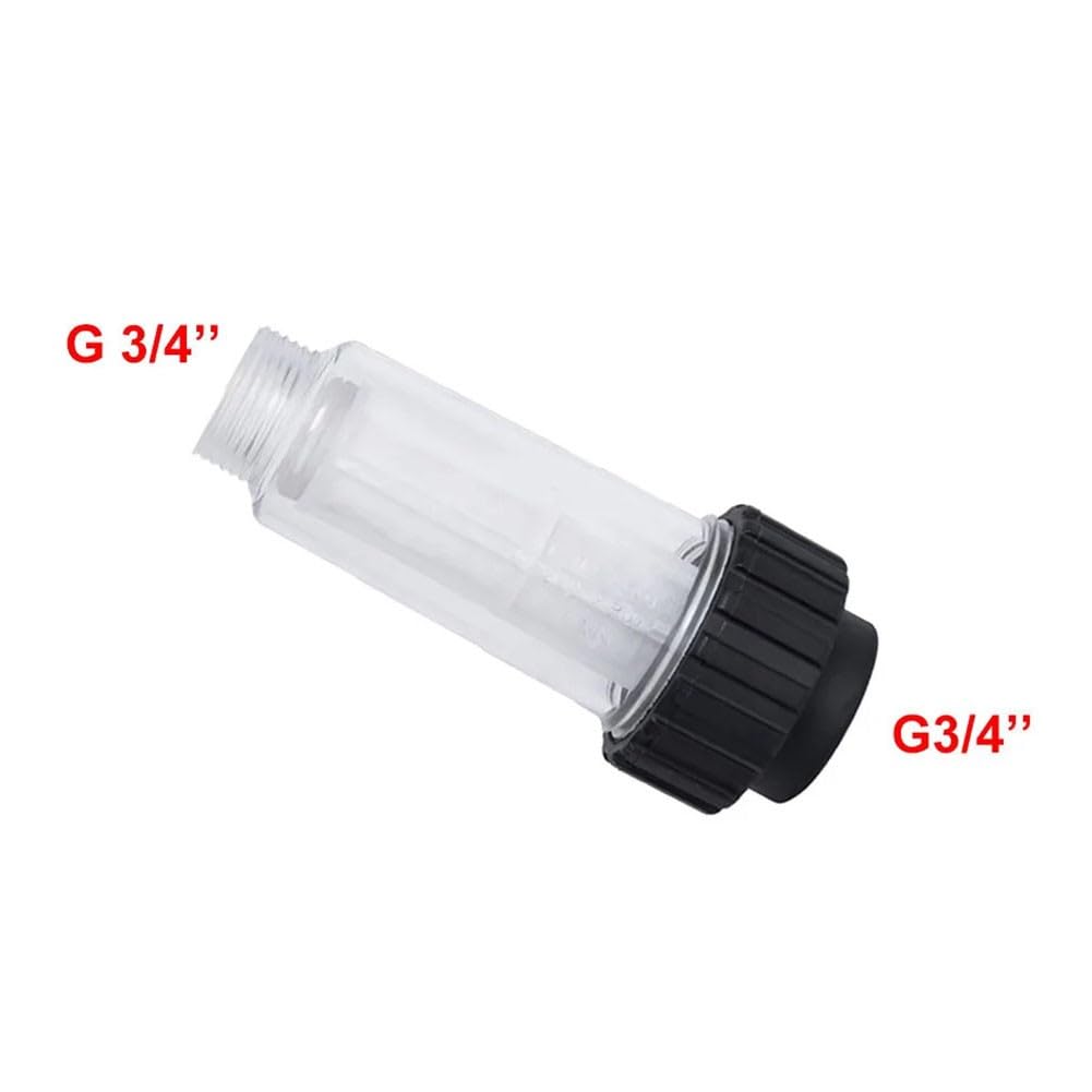 Filtro de agua, filtro de lavado a presión, filtro Karcher, filtro de entrada de malla 150 para Karcher K2 K3 K4 K5 K6 K7 Series, conexión G3/4, presión máxima de 175 PSI, eliminación de desechos de