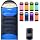 Bolsa de Dormir Ligera para Adultos, 3 Temporadas Impermeable con Bolsa de Compresión, Temperatura de Confort 50–68°F, Ideal para Camping, Senderismo y Viajes miniatura 1