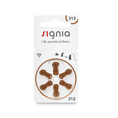 Image of Signia Hearing Aid Batteries- Size 312- Pack of 18 Batteries- Hear.com