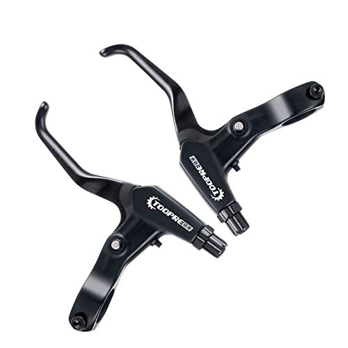 Xiaokeis 1 Pair Bicycle Brake Levers Aluminum Alloy Bicycle Brake Handle Left Right Hand Brake Levers for Most Bicycle, Mountain Bike, Road Bike, Folding Bike, Cycling(Black)