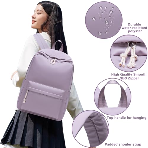 Mochila escolar para adolescentes e mulheres, mochila para laptop, faculdade, escola, viagem, trabal