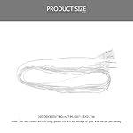 STOBOK 2-Pack Clear Extension Cord 16.4Ft Led Light Extension Cable with Male to Female Connectors for Indoor Outdoor Lamp Lighting - Image 2