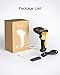 Inateck Barcode Scanner, Wireless Scanner, 2.4 GHz Adapter, 2600mAh Battery, 60M Range, Automatic Scanning, P6