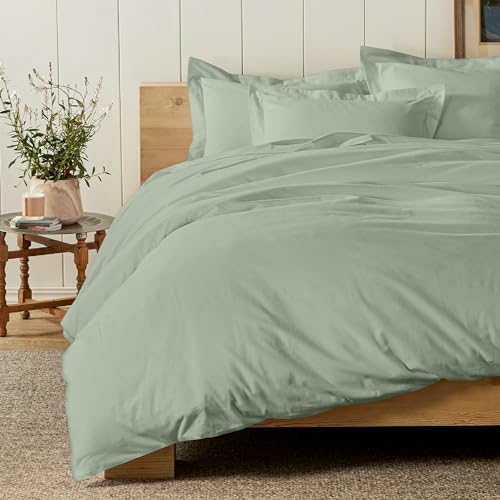 Cotton Comfort Bedding 100% Luxury Brushed Cotton Flannelette King Duvet Cover Set Elegant Button Closure Duvet Cover King and Pillowcases Set – Ultra Soft & Breathable Quilt Cover Set