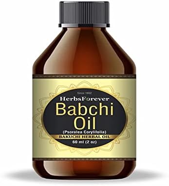 Herbsforever Bakuchi – Babchi Oil – Psoralea Corylifolia Seed Oil – Best Natural Oil for Vitiligo – Cold Pressed and Double Filtered – Premium Oil – Non GMO, Organic, Vegan – 2 fl oz – 60 ml