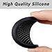 ZSDY Car Cup Coaster, 4PCS Universal Auto Non-Slip Cup Holder Embedded in Ornaments Silicone Coaster, Car Interior Accessories Sets, Black