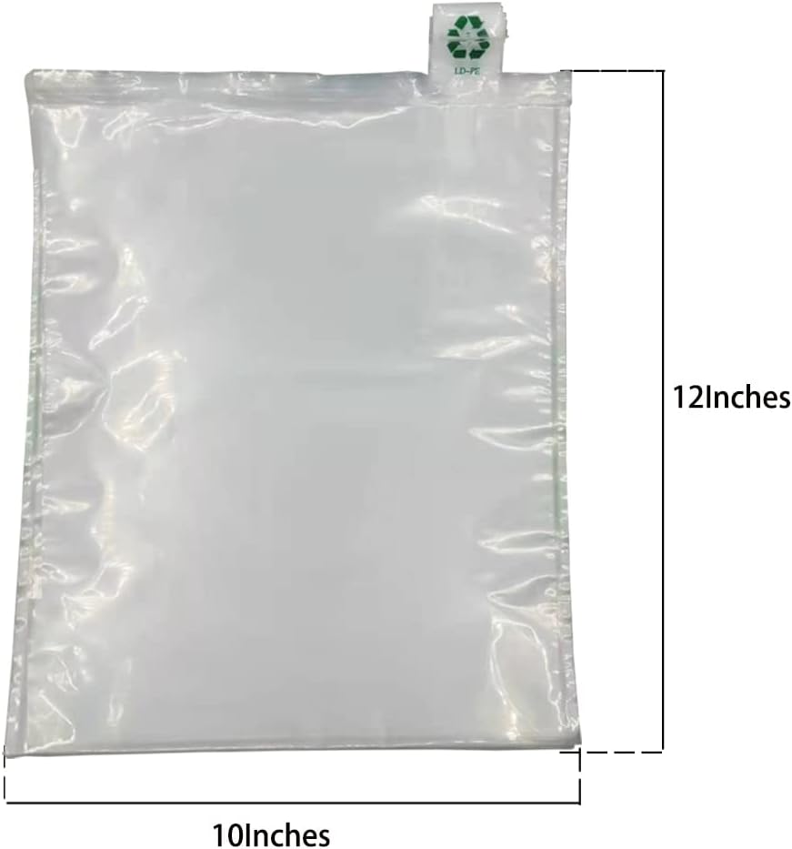 Miupoo Packaging Air Bags,Clear Plastic Inflatable Air Packaging Protector Bag with Free Pump Cushion,Air Inflatable Cushion Blocking Packaging Bag,10x12 Inches,50 Pieces