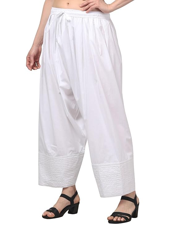 nexteraa Farshi Salwar for Women - Stylish Ethnic Bottom Wear, Drawstring, Pure Cotton Farsi Salwar Pant, Comfortable Fit & Everyday Use-picture-10