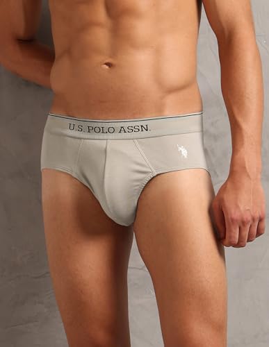 Image of U.S. Polo ASSN. Mens OEB17 Moisture Wicking Cotton Underwear Briefs - Pack of 3