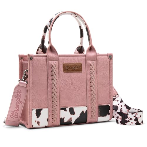 Image of Montana West x Wrangler Tote Bag for Women Western Cow Print Purse Designer Top Handle Handbags