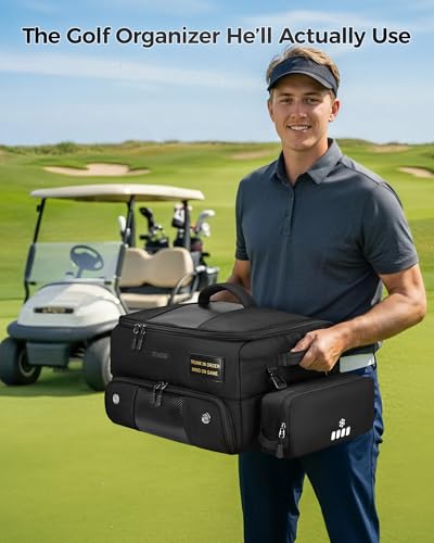 YOREPEK Golf Organizer with Insulated Pouch