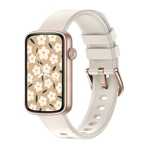 Smartwatch Damen Fitnessuhr Schmal Fitness Tracker Schrittzähler Uhr mit Pulsuhr SpO2 Messung Schlafüberwachung Sportuhr Klein Wasserdicht IP68 Smart Watch Sport Uhr für Android iOS Handy