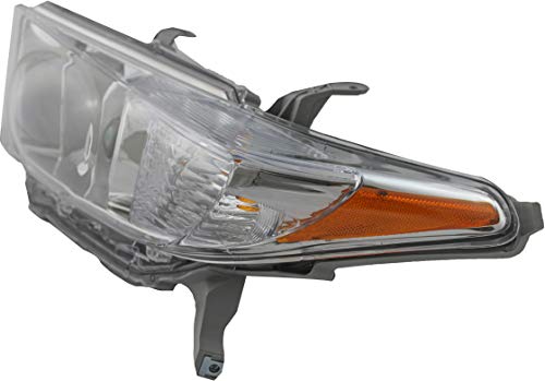 JP Auto Headlight Compatible With Toyota Highlander 2011 2012 2013 Driver Left And Passenger Right Side Pair Set Headlamp