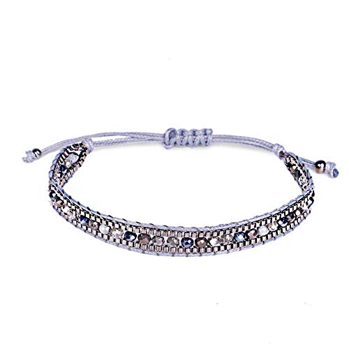 Bracelet tissé en perles pour femme style ethnique rétro