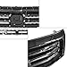 Partsflow Front Bumper Upper Grille Grill Assembly Gloss Black Compatible with 2012 2013 2014 2015 Honda Pilot HO1202108