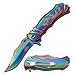 Master Collection MC Ballistic All Rainbow Fantasy Dragon Titanium Folding Hunting Tactical Designers Pocket Knife