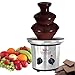 Total Chef 3 Tier Chocolate Fountain Machine – Mini Fondue Fountain for Chocolate, Cheese & Dessert – Fuente de Chocolate para Fiesta, Chocolate Fondue Set for Party and Events, Queso Fountain