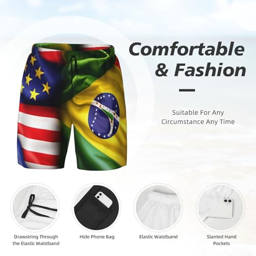 Short de bain homme compression à séchage rapide confortable