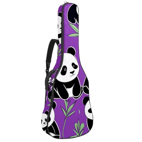 Housse guitare acoustique pour cours de musique et déplacements urbains panda