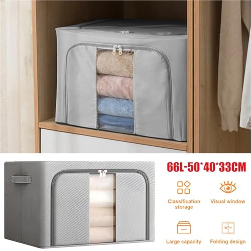 Bac de rangement pliable 66L pour optimiser les placards encombrés - 7